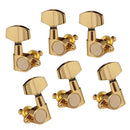 6Pcs Guitar Tuners Knobs Guitar Strings Tuning Tuner Tuner (3 For Left + 3 For