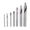7-piece Set of Point Drills Bits High Speed Steel Positioning Drills Bits