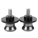 2pcs 10mm CNC Aluminum Motorcycle Swingarm Spool Slider Stand Screws (Ti)