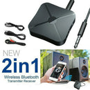 USB Bluetooth 5.0 Transmitter Receiver Audio Adapter AUX 3.5mm TV CAR PC Speaker