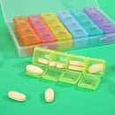 28 Grid 7 Days Weekly Pill Case Medicine Tablet Dispenser Pill Box Splitter