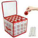 Christmas Tree Bauble Decorations Storage Box Holds Up to 64 Baubles Organiser
