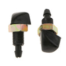 1 Pair Of Car Vehicle Windshield Washer Spray Nozzle Front Washer Nozzle Made Of