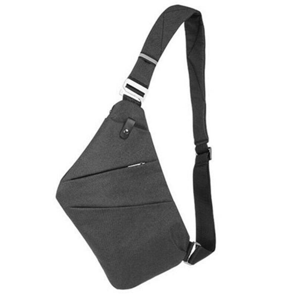 New Osoce Men Nylon Crossbody Shoulder Chest Thin Sling Casual Bag Satchel  V6Y3