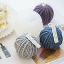 Round Wool Knitting Candle Mold Silicone Tool Clay Aroma Soap Mould Craft DIY