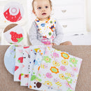5 Infant Kid Baby Burp Cotton Bandana Bibs Feeding Saliva Triangle Towel Dribble