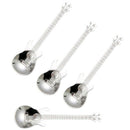 Guitar Coffee Teaspoons,4 Pcs Stainless Steel Musical Coffee Spoons Teaspoo S9U1