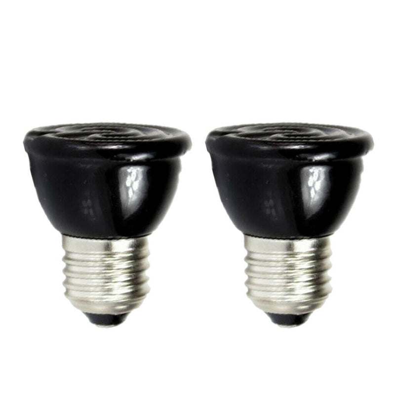 2x E27 Mini Reptile Basking Light Amphibian Terrarium Heating Lamp Bulb 100W