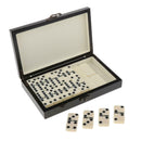 Retro Dominoes Set 28pcs Classic Board Games Gift with Carry Case for Kids