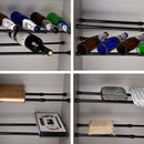 5 Pack Cupboard Bars Tensions Rod Spring Curtain Rod for DIY Projects, Exte M3H8