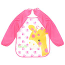 Long Sleeve Waterproof Coverall Baby Animals Toddler Scarf Feeding Smock