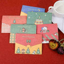 Cartoon Christmas Card Santa Bear Girl Elk Greeting Card P0Y9 L0Q0 I6E9
