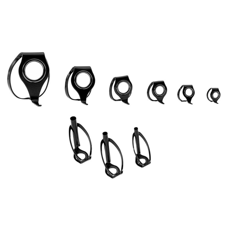 9pcs Stainless Steel & Ceramic Heavy Duty Boat Fishing Guides with Tip Tops