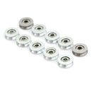 10pcs HCS Deep V Groove Sealed Guide Line Track Pulley Ball Bearing 4*13*6mm M&O