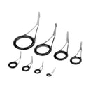 70Pcs Rod Guides Saltwater Fishing Rod Eye Ring Stainless Tip Guide DIY Kit