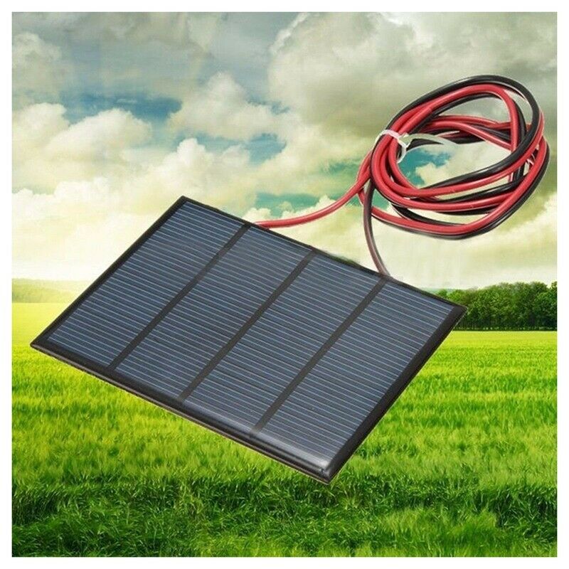1.5W 12V Mini Solar Panel Small Cell Module Charger With 1M Wire
