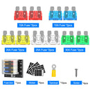 32V 6-Way Blade Fuse Box Dual-Use Cover Block Wire Lug Fuse Kit for Car Marine