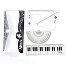 Ruler Straight Plastic Set Drawing Marking for Kids School Quality Supplies Tool