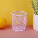 Pen Pencil Holder Vase Pot Tidy Stationery Storage Desk Container Metal Holl%!