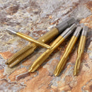 5pcs M3 M4 M5 M6 M8 Titanium Coated HSS Screw Thread Metric Spiral Fluted