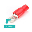 10cps Copper Tube Terminals Battery Welding Cable Lug Ring Crimp w/ Caps