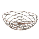 Metal Iron Wire Storage Fruit Vegetable Basket Serving Storage Bowl,Bronze