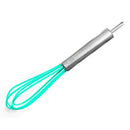 Stainless Steel & Silicone Whisk Kitchen Utensils For Beating & Stirring