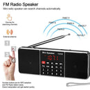 Y-618 Mini Fm Radio Digital Portable Dual 3W Stereo Speaker Mp3 Audio Playe