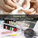 49pcs Portable Travel Household Sewing Kits Kitting Needles Thread Tools