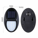 10LEDs Waterproof Solar Light Wall Lamp Outdoor Garden Street Security Yard F1H3
