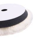 7inch Wool Polishing Pad Soft Sheepskin Buffing Pads with Hook and Loop Bac