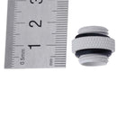 G1/4 Dual External Thread Hose Connector for PC Water Cooling System(White)