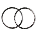 Carbon Fiber Door Audio Speaker Covers Trim Loudspeaker Decorative Circle R