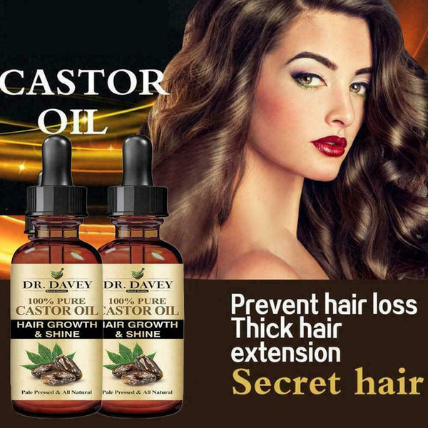 50ML Castor Oil Germinal Hair Growth Serum Hairdressing Oil Treatement Loss B7Z0