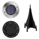 8 LED Solar Buried Light Under Ground Lamp Outdoor Path Way Garden Lamp