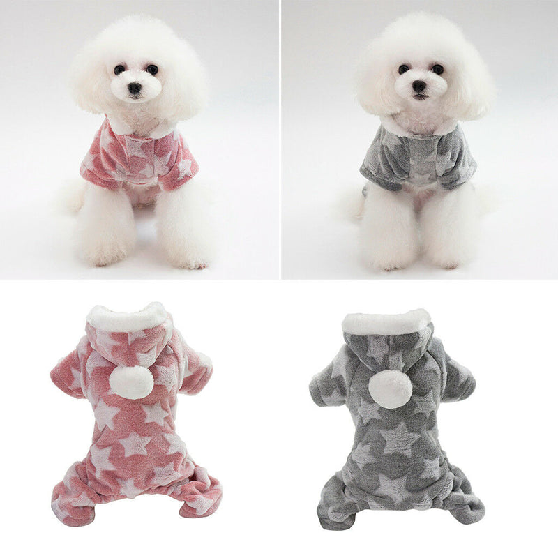 2pcs Dog Sweater Bulldog Christmas Sweater Clothes Puppy Winter Warm Coat