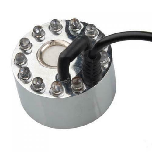 12 LED Water Pond Fountain Mist Fogger Maker Humidifier Water Fountain