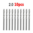 40 Pcs Mini Drill Hss Bit 0.6Mm-2.0Mm Straight Shank Pcb Twist Drill Bits S