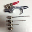 5 pcs Air Compressor Blow Gun Tool Kit 5 Nozzles Needle Set Blower Spray J8 E3A7