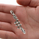10pcs Soft Lure Baits Worms Hook Pin Spring Fixed Lock Fishing Screw Needle New