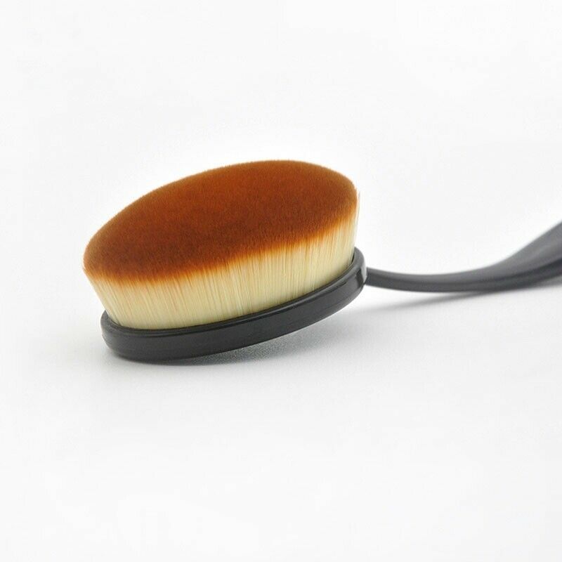 5Pcs Single Foundation Brush Toothbrush Shaped Plastic Handle Foundation Br Z8T7