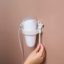 Bathroom Hair Dryer Rack Toilet Self-adhesive Wall Mounted Hairdryer Holder