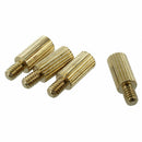 50 Pcs Male to Female Thread Brass Pillars Standoff Spacer M2x6mmx9mm U5J1