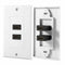 HDMI 2-Ports Wall Face Plate Panel Outlet 1080p Cover Coupler Socket HOT X8T2