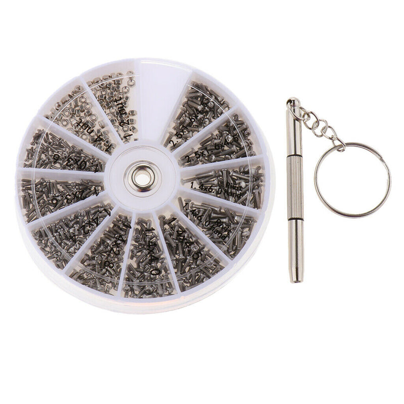 Eyeglass Repair Kit, 600Pcs Sunglasses Watch Tiny Screws Assortment Stainless