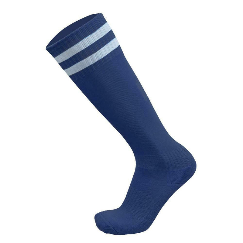 Child Sport Football Soccer Over Knee Baseball Hockey Long Sock (Navy Blue) A