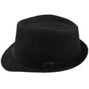 Unisex Casual Straw Panama Fedora Sun Hat with Band