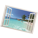 Window Outside Wall Stickers,Adhesive Art Decals,For Kids Room Birthday Gift