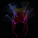 LED Hairband Happy New Year Light Up Glowing Headband Toys Christmas Gifts