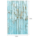 3x5ft Blue Wood Vinyl Studio Photography Background Backdrop Photo Props